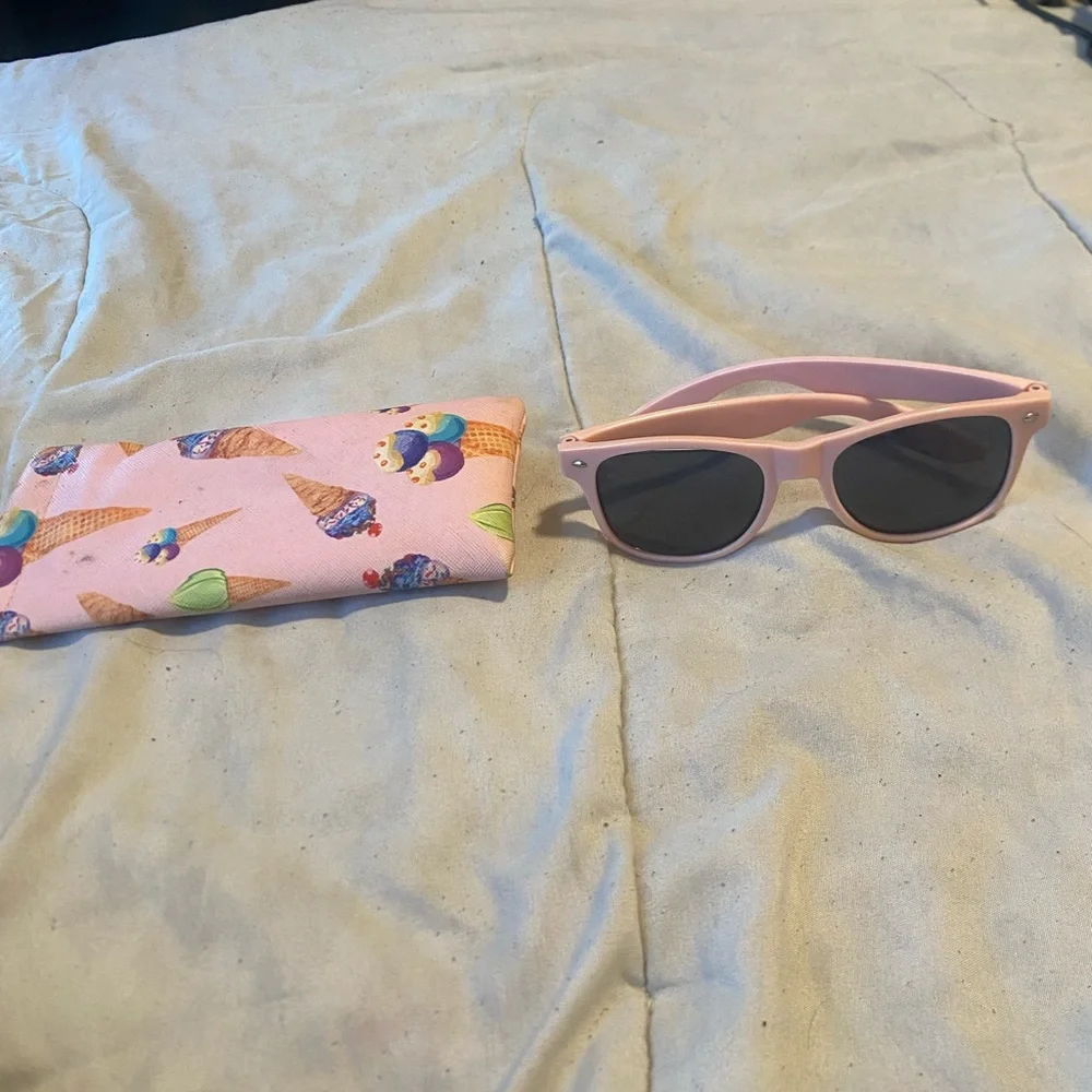 Bride Tribe Pink Sunglasses with Ice Cream Case -